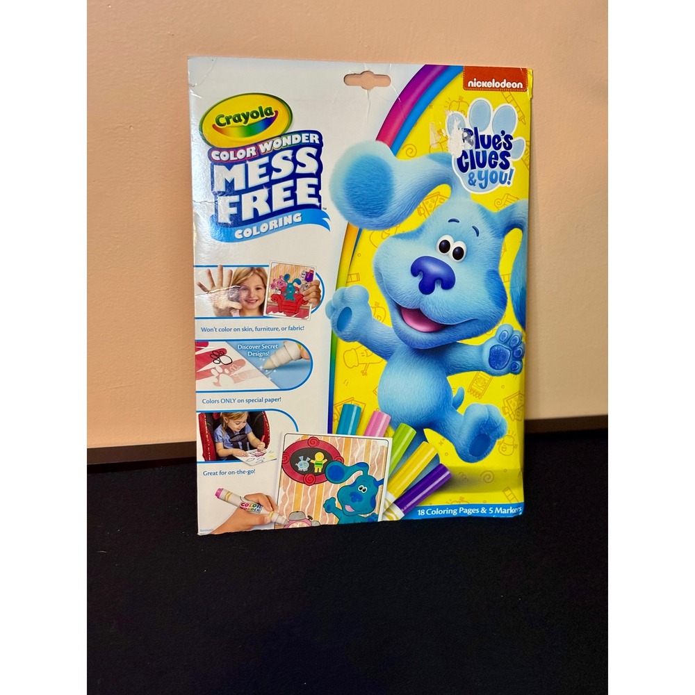 Crayola Color Wonder Mess Free Coloring Blues Clues and You New Sealed 18 pages